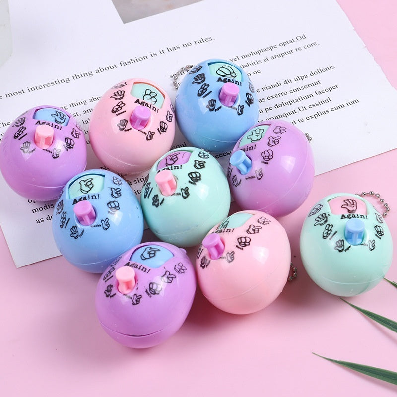 Rock, Paper & Scissors Keychain