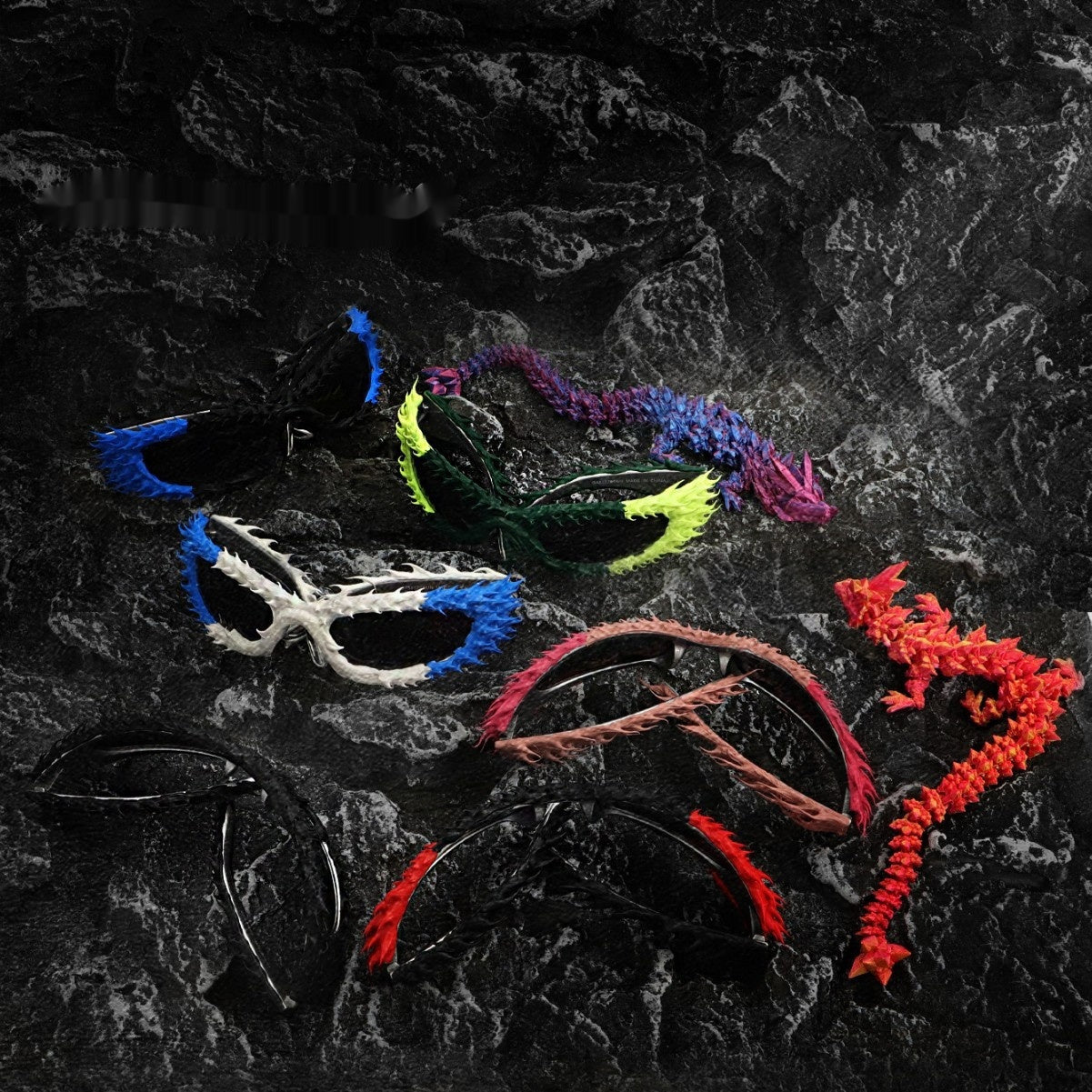 Independent Avant-garde Epoxy Dark Sunglasses