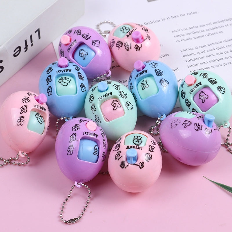 Rock, Paper & Scissors Keychain